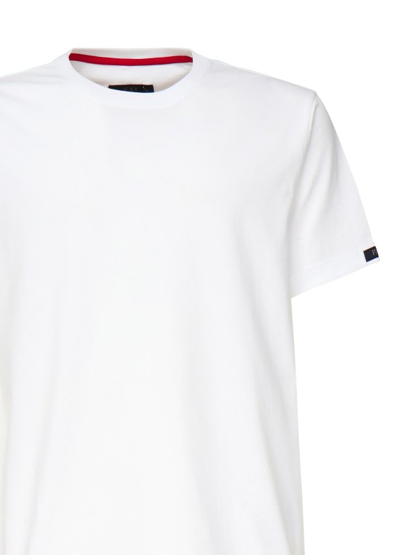 The Best Shops FAY: T-shirts - T-Shirt - Weiß