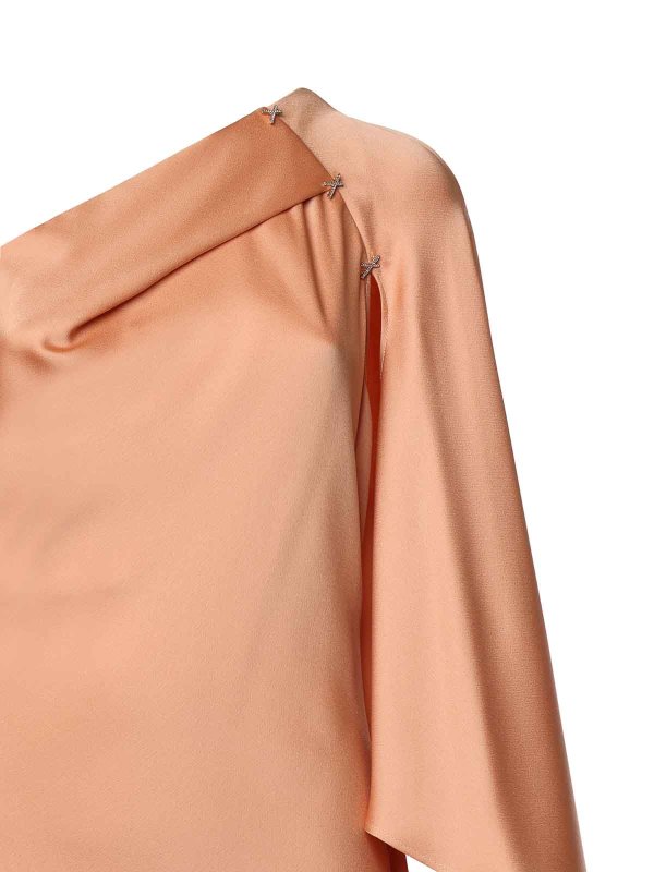 The Best Shops GENNY: abiti lunghi - Vestito  lungo in raso a una spalla