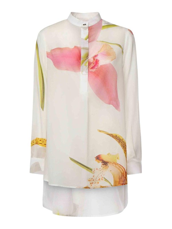 GENNY: blouses - Orchid Print Blouse