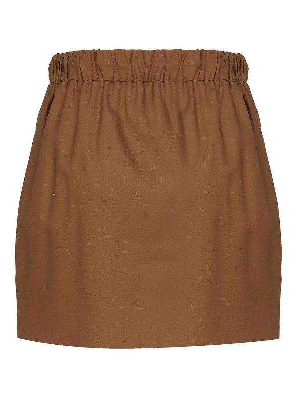 Max Mara: ミニスカート online - ミニスカート - ブラウン