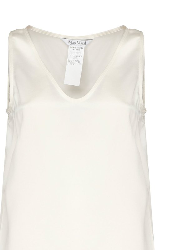 The Best Shops Max Mara: Tops y camisetas sin mangas - Top - Blanco