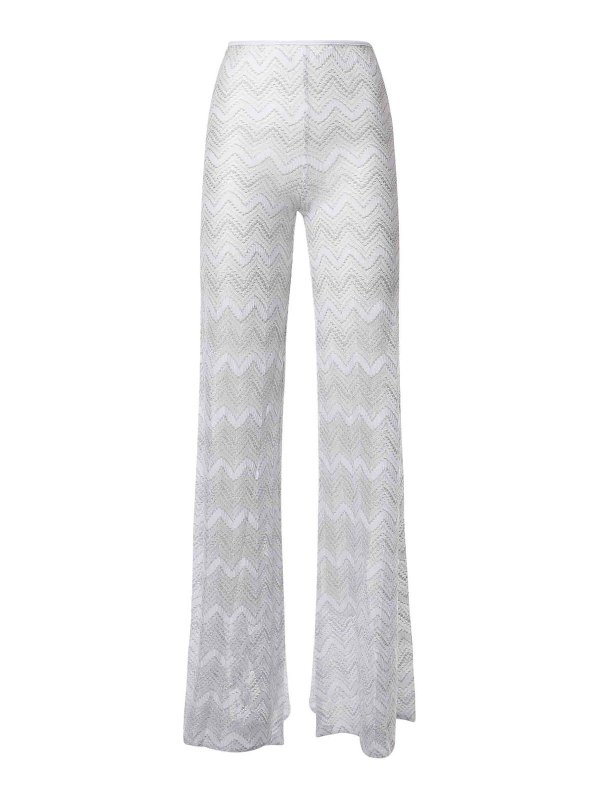 MISSONI: カジュアルトラウザー - カジュアルパンツ - 白