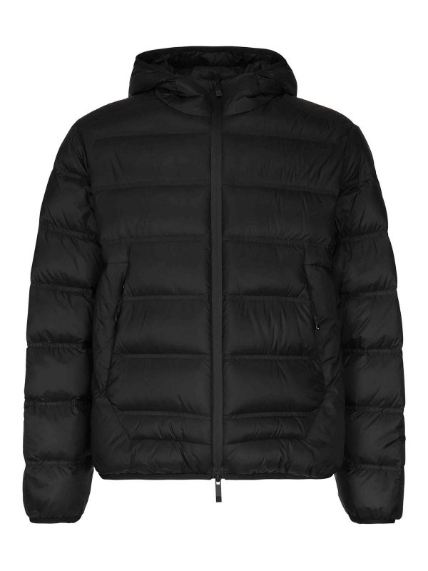 MONCLER: Kurze Daunenjacken - Daunenjacke - Schwarz