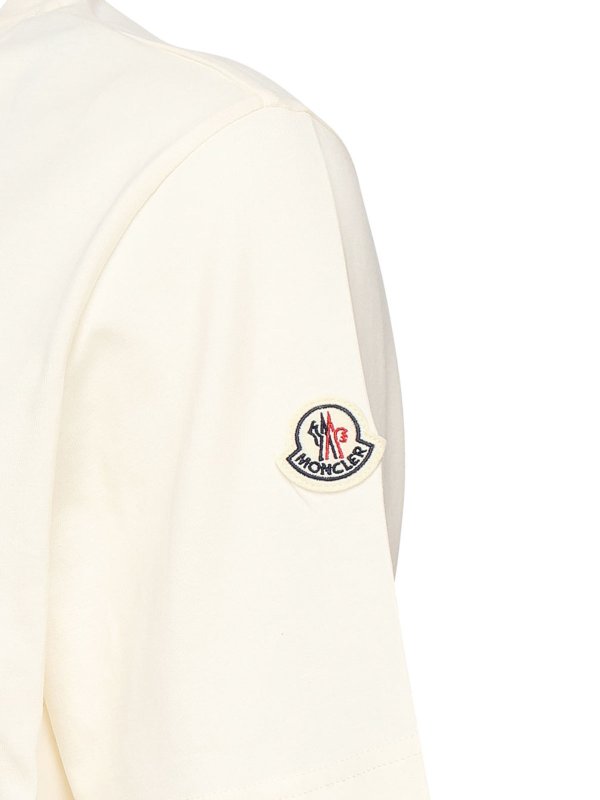 The Best Shops MONCLER: T-shirts - T-Shirt - Beige