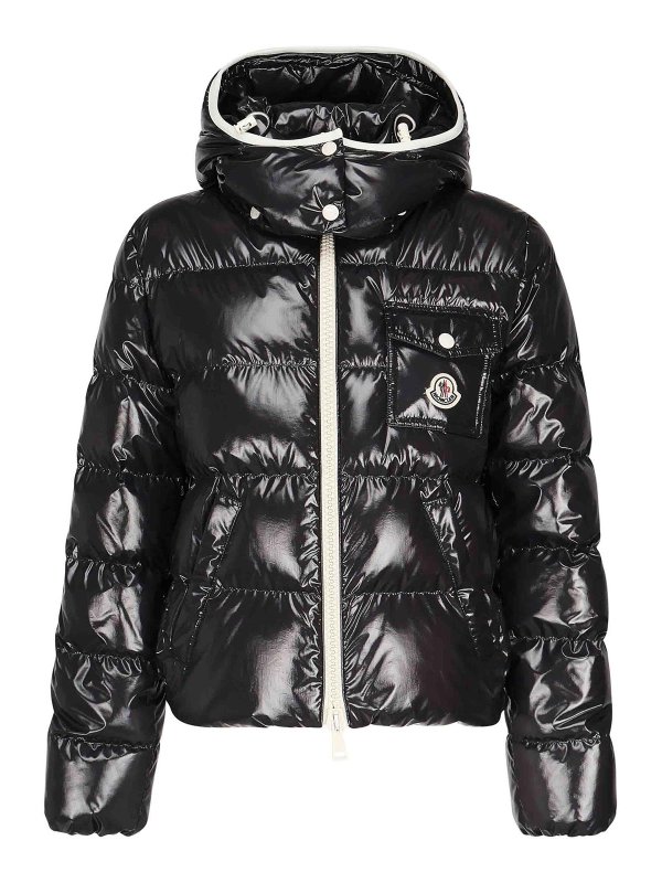 MONCLER: Kurze Daunenjacken - Daunenjacke - Blau