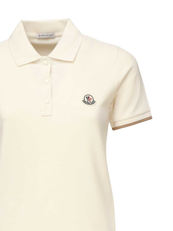 The Best Shops MONCLER: Poloshirts - Poloshirt - Weiß