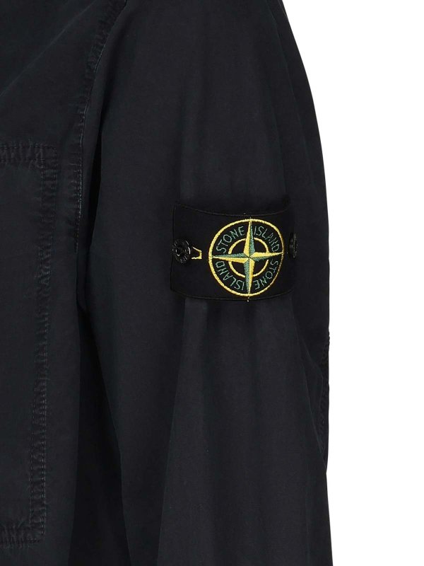 The Best Shops STONE ISLAND: camicie - Camicia con tasca del seno e zip a due vie