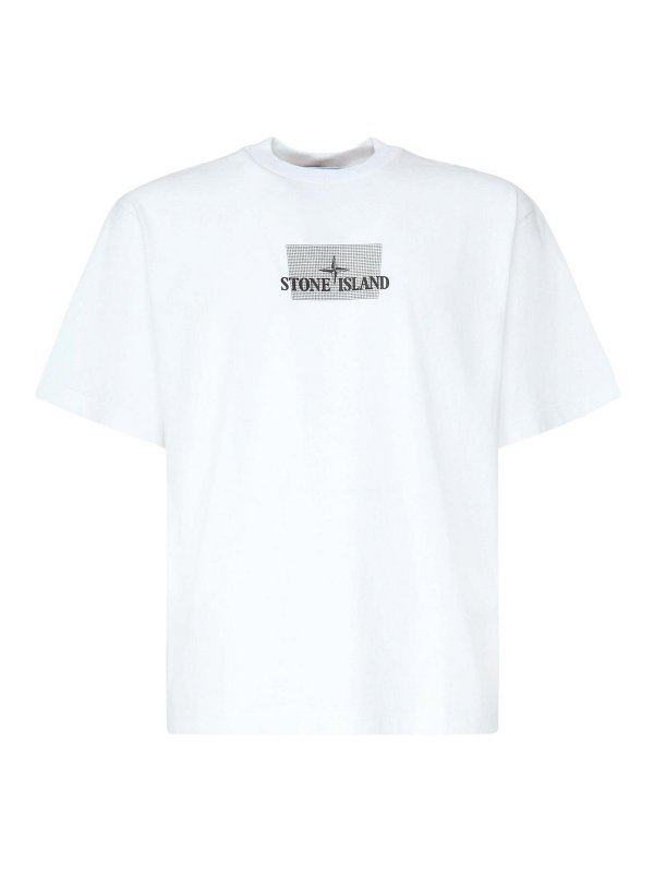 STONE ISLAND: T-shirts - T-Shirt - Blanc