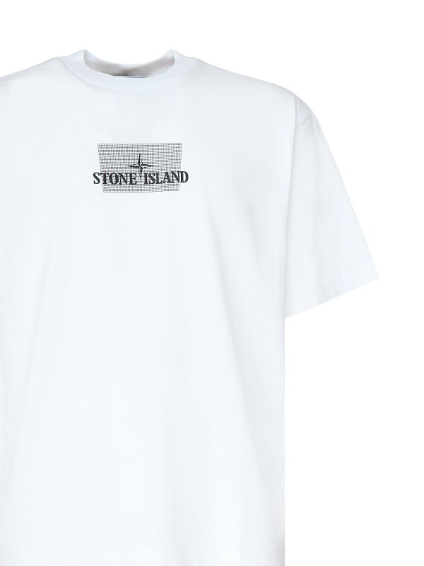 The Best Shops STONE ISLAND: T-shirts - T-Shirt - Blanc