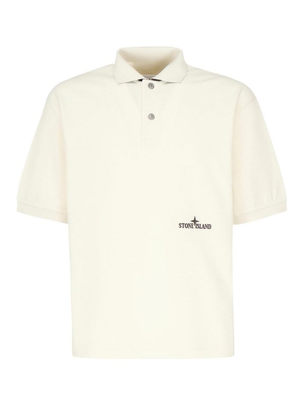 STONE ISLAND: Polos - Polo - Blanco