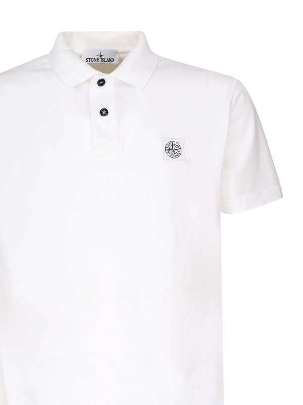 The Best Shops STONE ISLAND: polo - Polia a maniche corte con patch di bussola