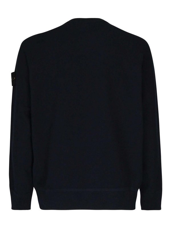 STONE ISLAND: crew necks online - Loose-Fitting Crew-Neck Jumper