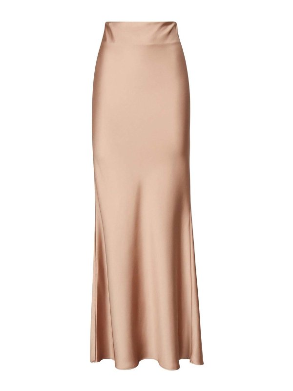 THE ANDAMANE: Long skirts - Long Satin Skirt