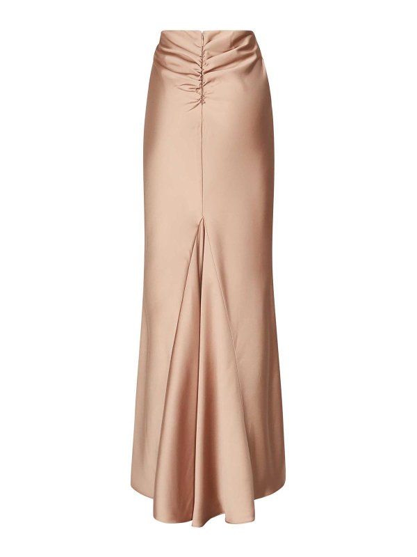 THE ANDAMANE: Long skirts online - Long Satin Skirt