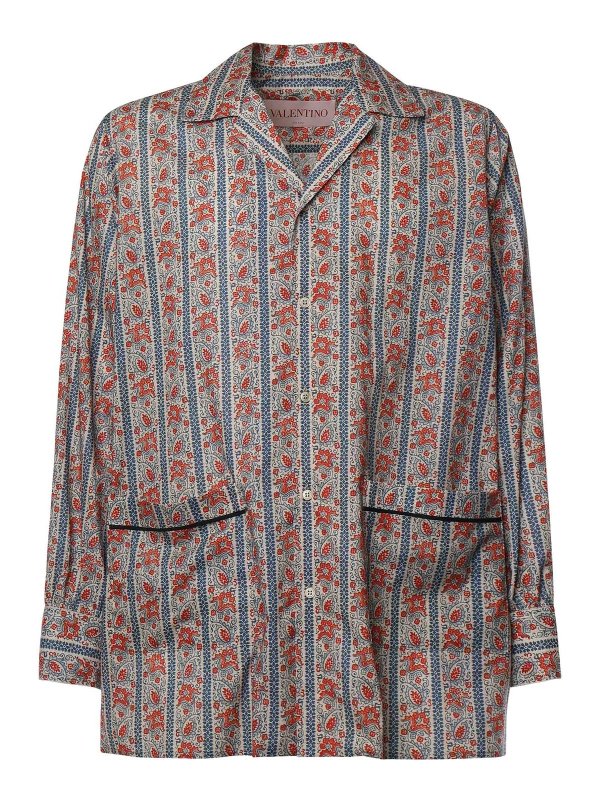 VALENTINO GARAVANI: shirts - Cotton Muslin Pyjama Shirt