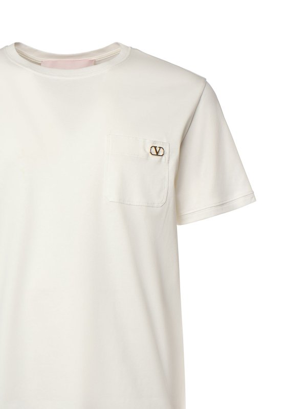Valentino Garavani T-Shirt With Logo - White - Men