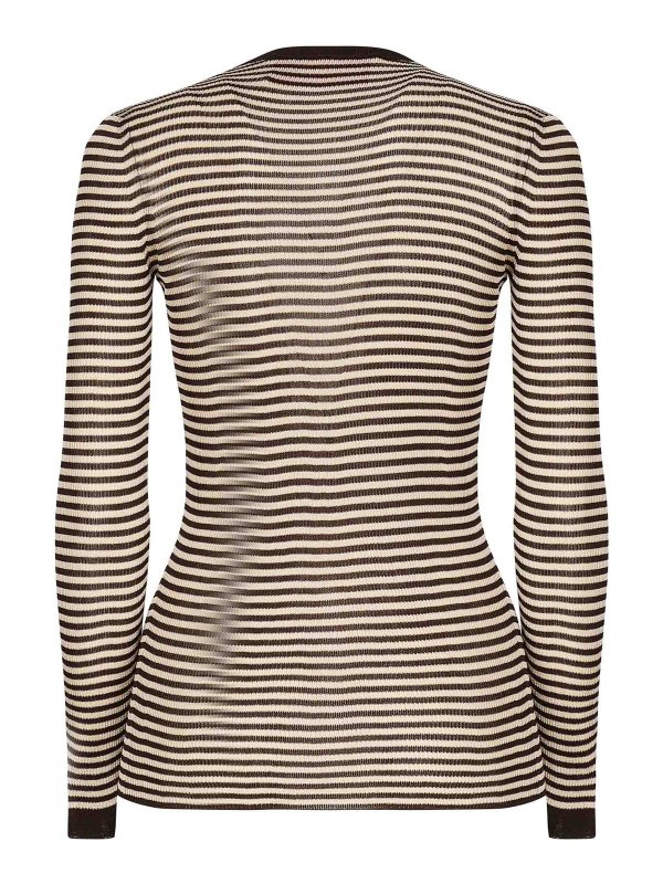 VALENTINO GARAVANI: Pull col rond online - Pull Col Rond - Marron