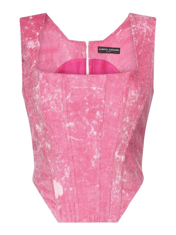 ALBERTO AUDENINO: Tops & Tank tops - Batik Corset Top