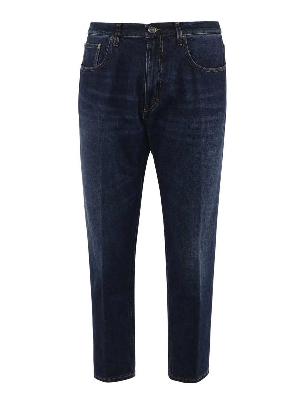 DONDUP: straight leg jeans - Jago Trousers In Cotton Denim