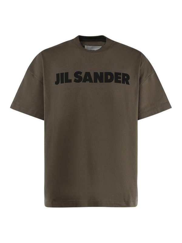 JIL SANDER: T-shirts - T-Shirt - Braun