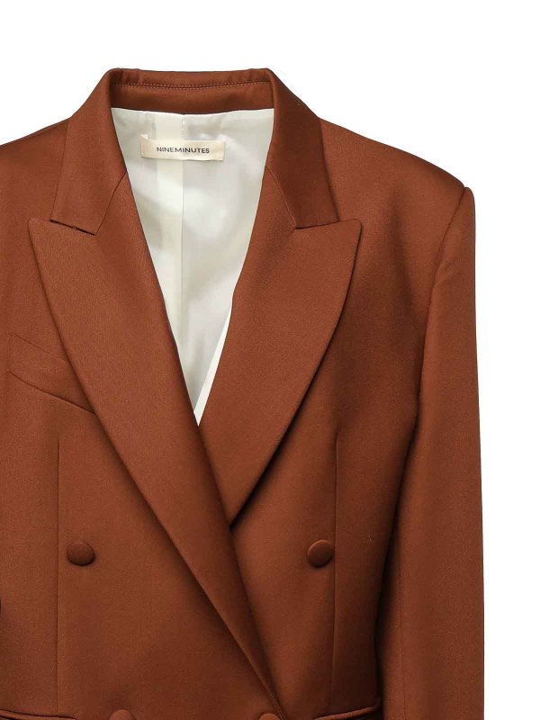 The Best Shops NINEMINUTES: blazers - Oversized Double-Breasted Vicuna Blazer