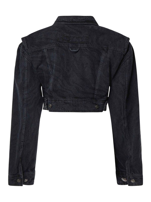 ROTATE Birger Christensen: denim jacket online - Zebra Denim Jacket