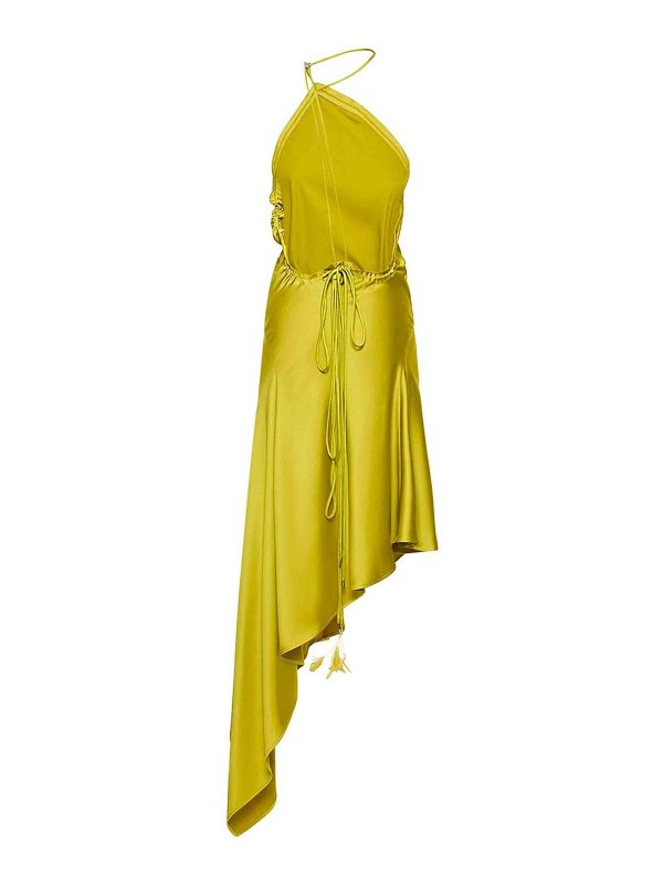 The Attico: Robe longueur genou online - Robe Au Genou - Jaune