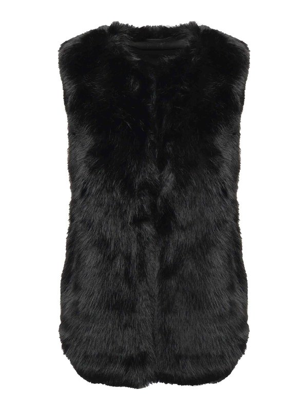 v°73: Abrigos de borreguito y piel  - Abrigo De Piel - Negro