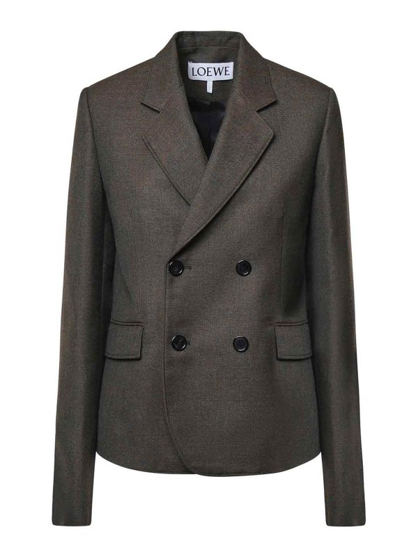 LOEWE: casual jackets - Double Breasted Jacket