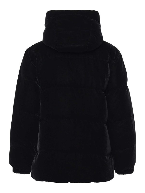 MC2 SAINT BARTH: Felpe e maglie online - Giacca Imbottita Con Cappuccio In Velluto