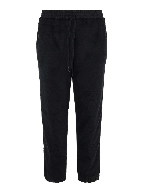 MONCLER: カジュアルトラウザー - カジュアルパンツ - ブルー