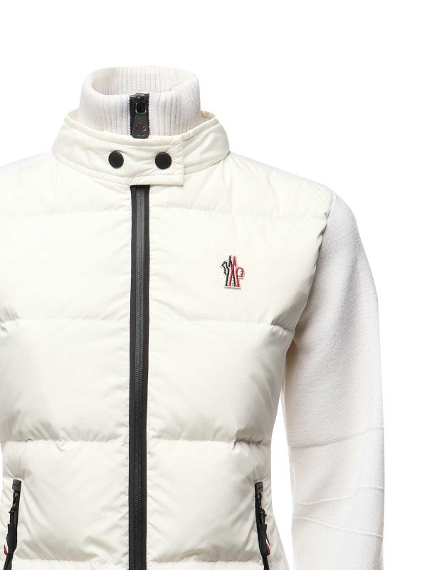 The Best Shops MONCLER: cardigan - Cardigan in lana imbottita con cerniera