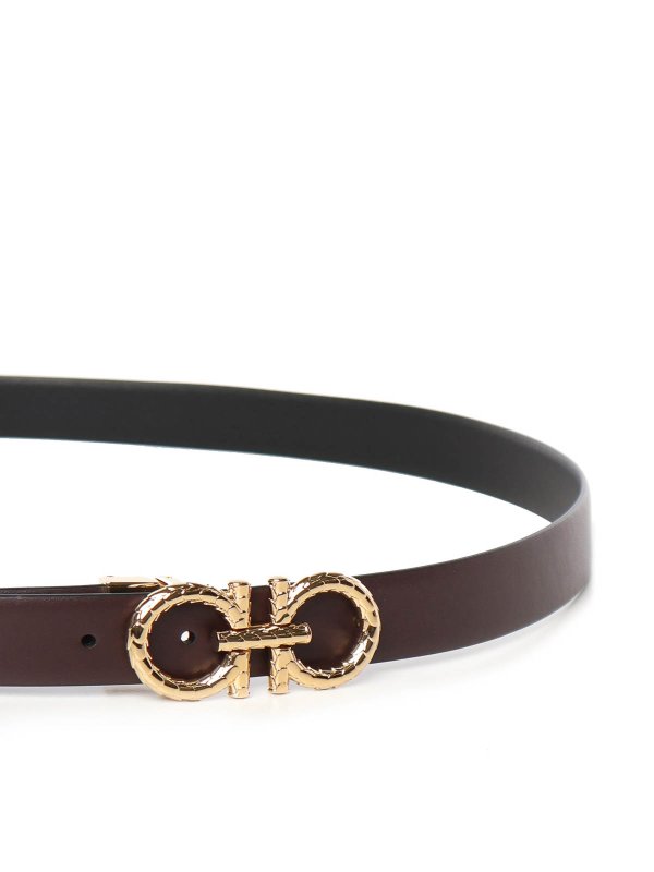 The Best Shops FERRAGAMO: belts - Gancini Adjustable And Reversible Belt