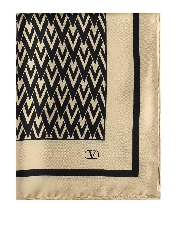 VALENTINO GARAVANI: Bufandas y pañuelos - Bufanda - Negro