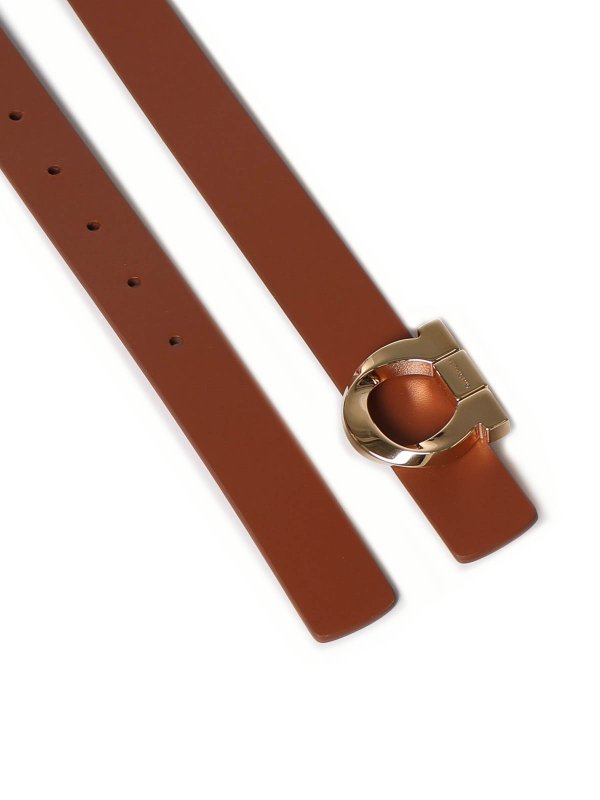 FERRAGAMO: belts online - Gancini Belt In Calfskin