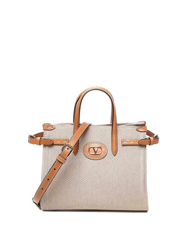 VALENTINO GARAVANI: クロスボディバッグ - クロスボディバッグ - キャメル