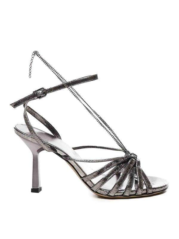 GOLDEN GOOSE: sandali - Sandali laminati Nico