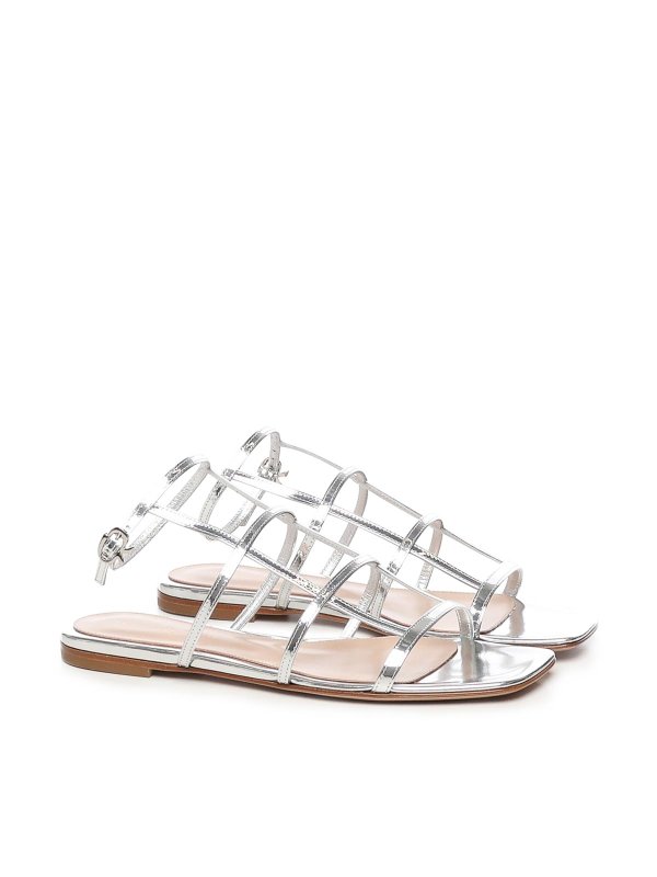 The Best Shops Gianvito Rossi: sandals - Metallic Effect Sandals