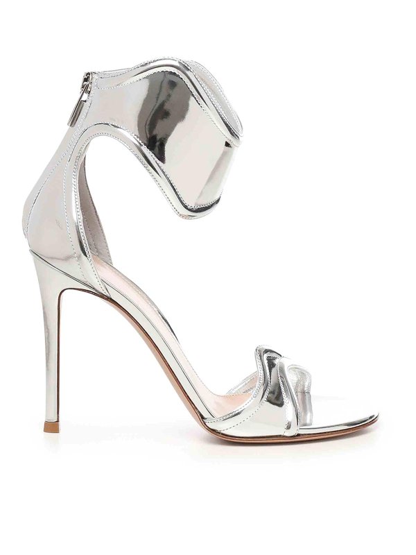 Gianvito Rossi: Sandales - Sandales - Argent