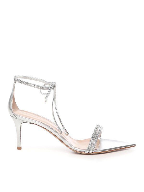 Gianvito Rossi: サンダル - サンダル - 銀