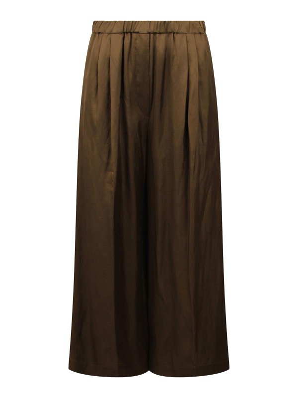 CHRISTIAN WIJNANTS: カジュアルトラウザー - カジュアルパンツ - ブラウン