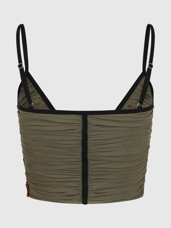 DIESEL: Tops y camisetas sin mangas online - Top - Verde