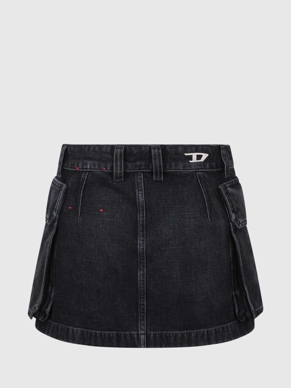 DIESEL: ミニスカート online - 膝丈/ミディスカート - 黒