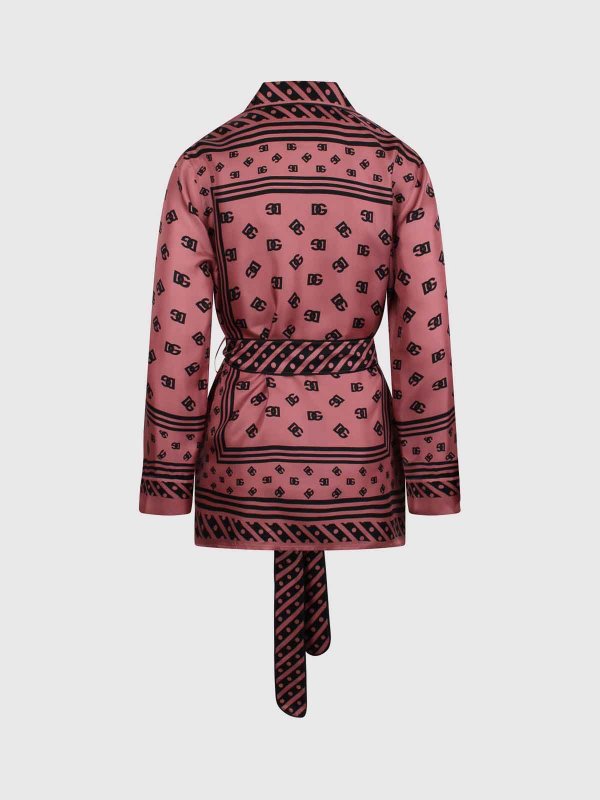 DOLCE & GABBANA: shirts online - Plaster shirt with DG Allover logo print