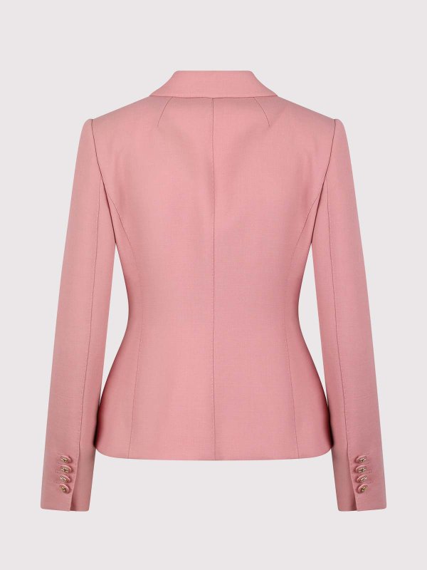 DOLCE & GABBANA: blazers online - Single -breasted pink wool jacket