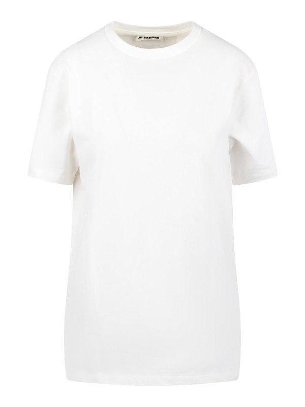 JIL SANDER: T-shirts - T-Shirt - Weiß