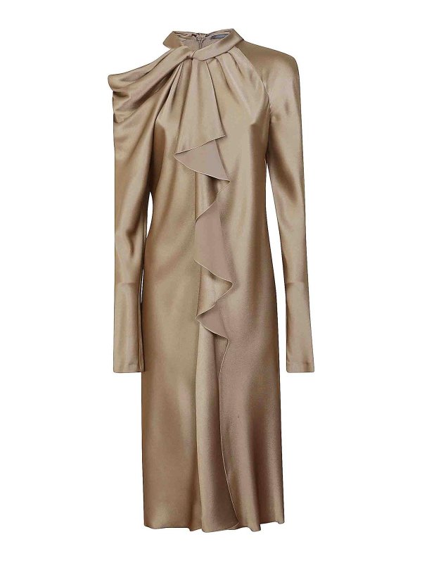 ALBERTA FERRETTI: Vestidos de noche - Vestido De Noche - Beis