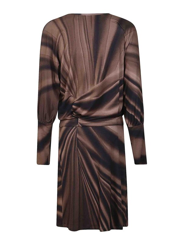 ALBERTA FERRETTI: ニーレングスドレス online - 膝丈ドレス - ブラウン