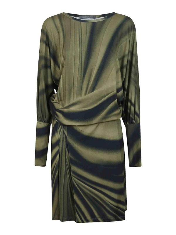 ALBERTA FERRETTI: Knielange Kleider - Knielanges Kleid - Grün