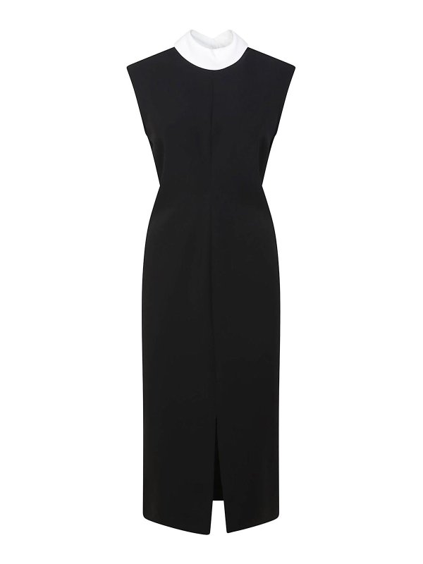 Max Mara: Knielange Kleider - Knielanges Kleid - Schwarz